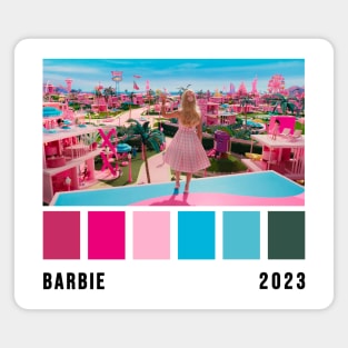 Barbie Movie 2023 Color Palette 2 Magnet